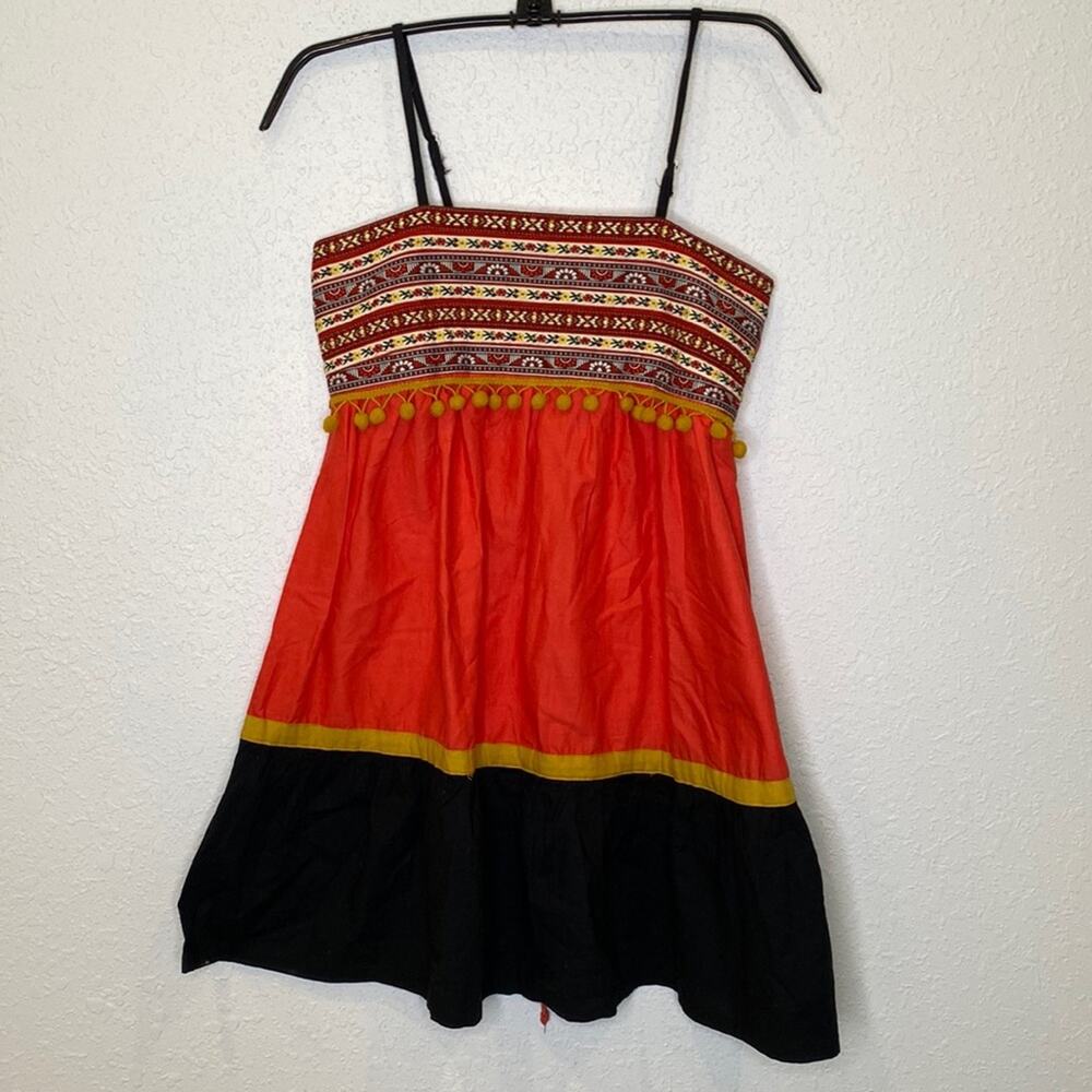 Debbie Miller for Rigo Sleeveless Tunic Top Cotton Boho Women’s Sz Sm Southwest